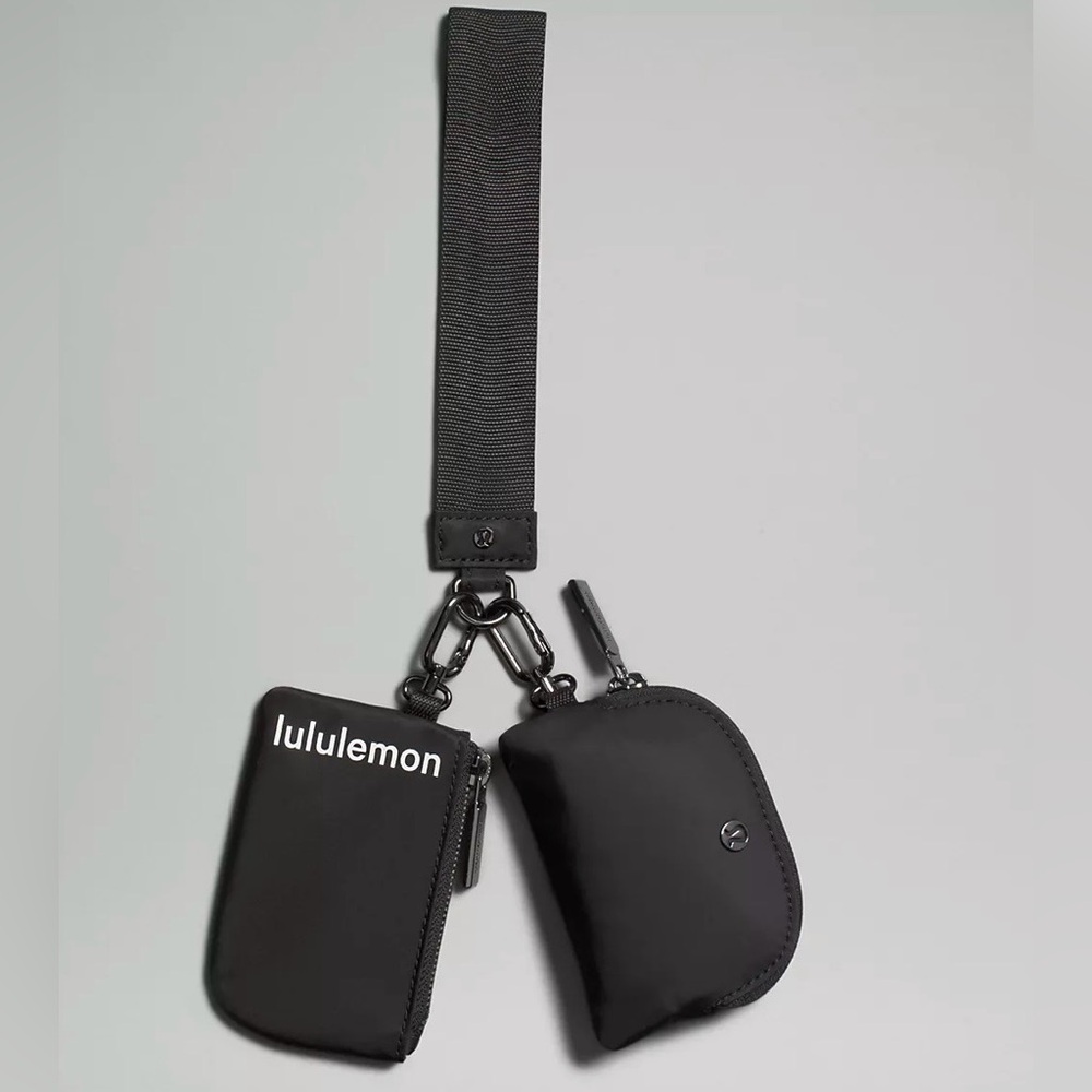 lululemon Dual Pouch Wristlet - Black - NEW